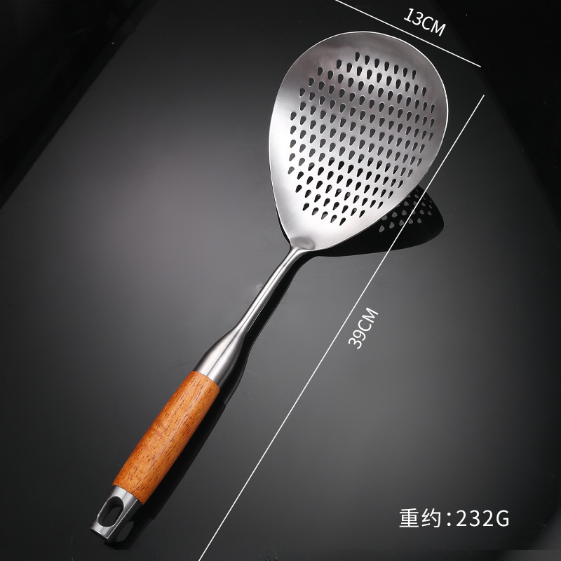 201 stainless steel slotted spoon household kitchen frying colander large deep noodle strainer dumpling strainer pepper strainer
