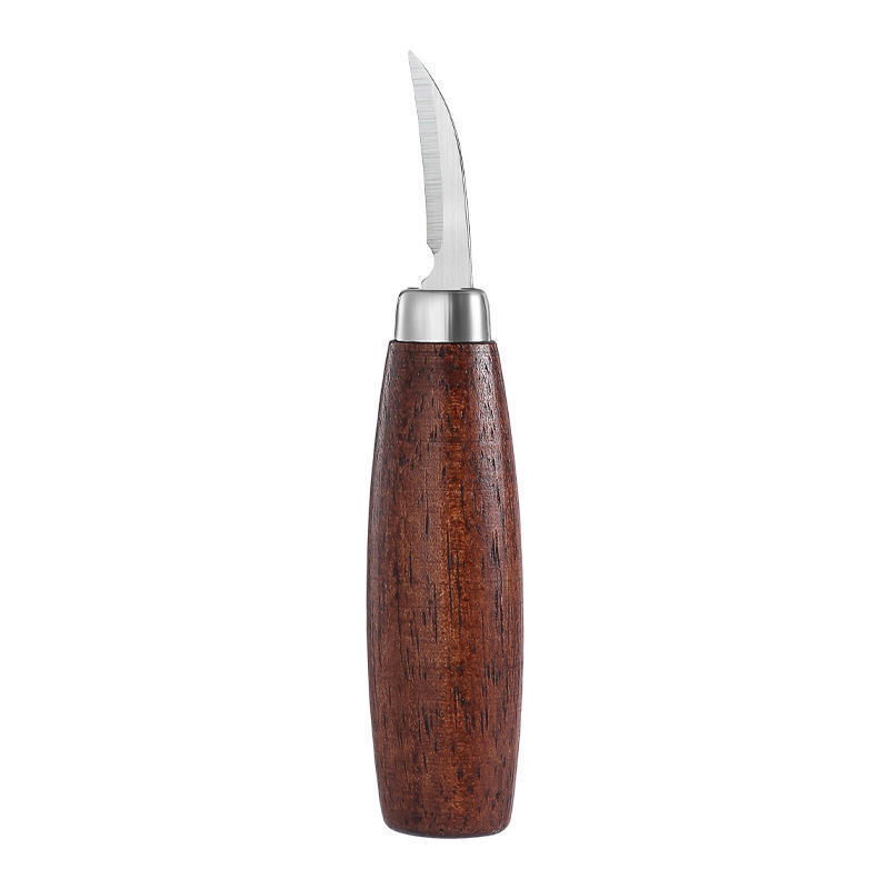 Wooden Handle Carving Knife Set Western Pastry DIY Carving Knife Pumpkin Carving Tool 5-Piece Set