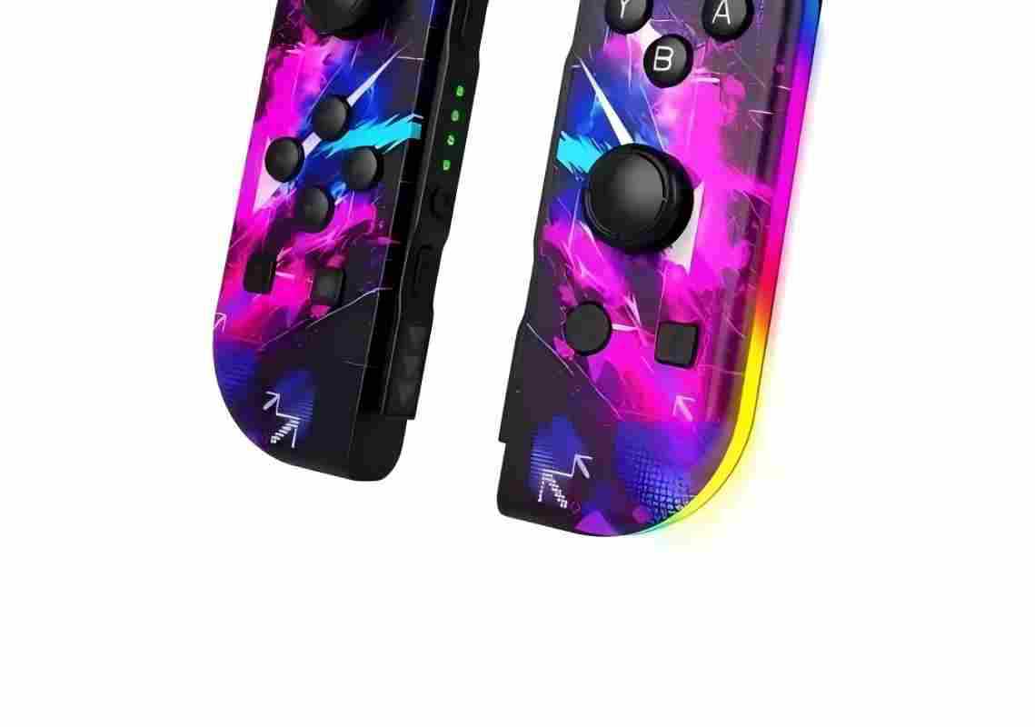 Switch Left and Right Handles Joycon Small Handle Bluetooth Handle NS Private Mold Game Wireless RGB Light Handle