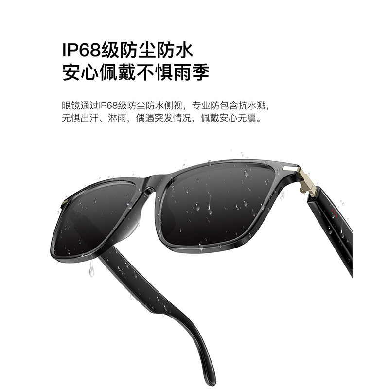 AI Smart Glasses Bluetooth Audio Glasses Full Frame Call Light Changing Bluetooth Wireless Music