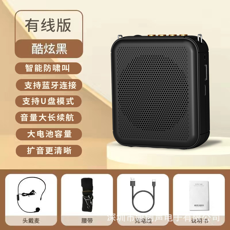 New Portable Bee Amplifier Bluetooth U Disk Teacher Shopping Mall Tour Guide Loudspeaker Loud Player