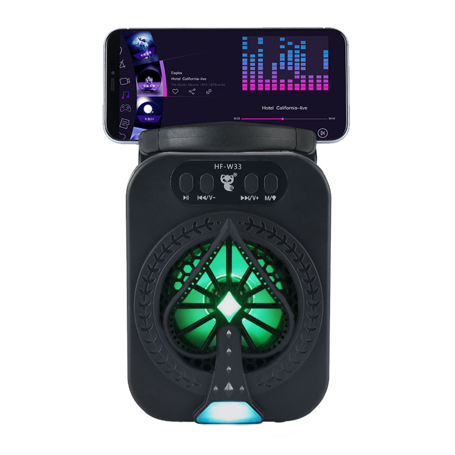 Single 3-inch wireless Bluetooth voice broadcast speaker portable outdoor subwoofer home camping karaoke