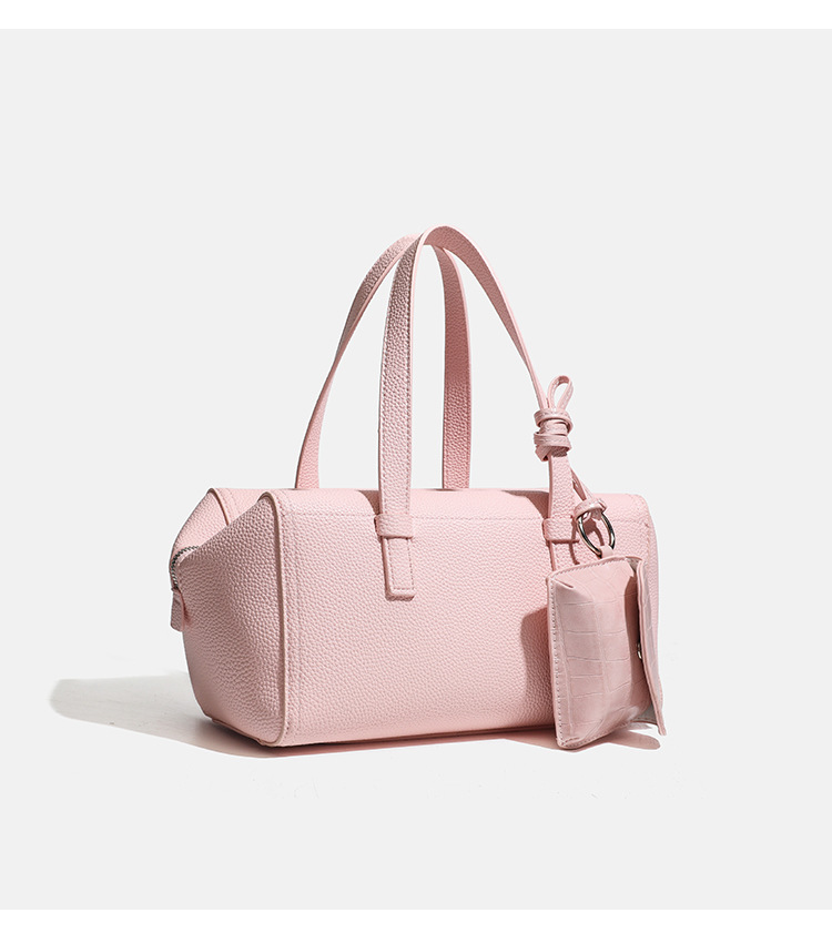 2026 Spring/Summer Large Capacity Boston Bag Commute Pillow Bag Simple Single Shoulder Crossbody Bag