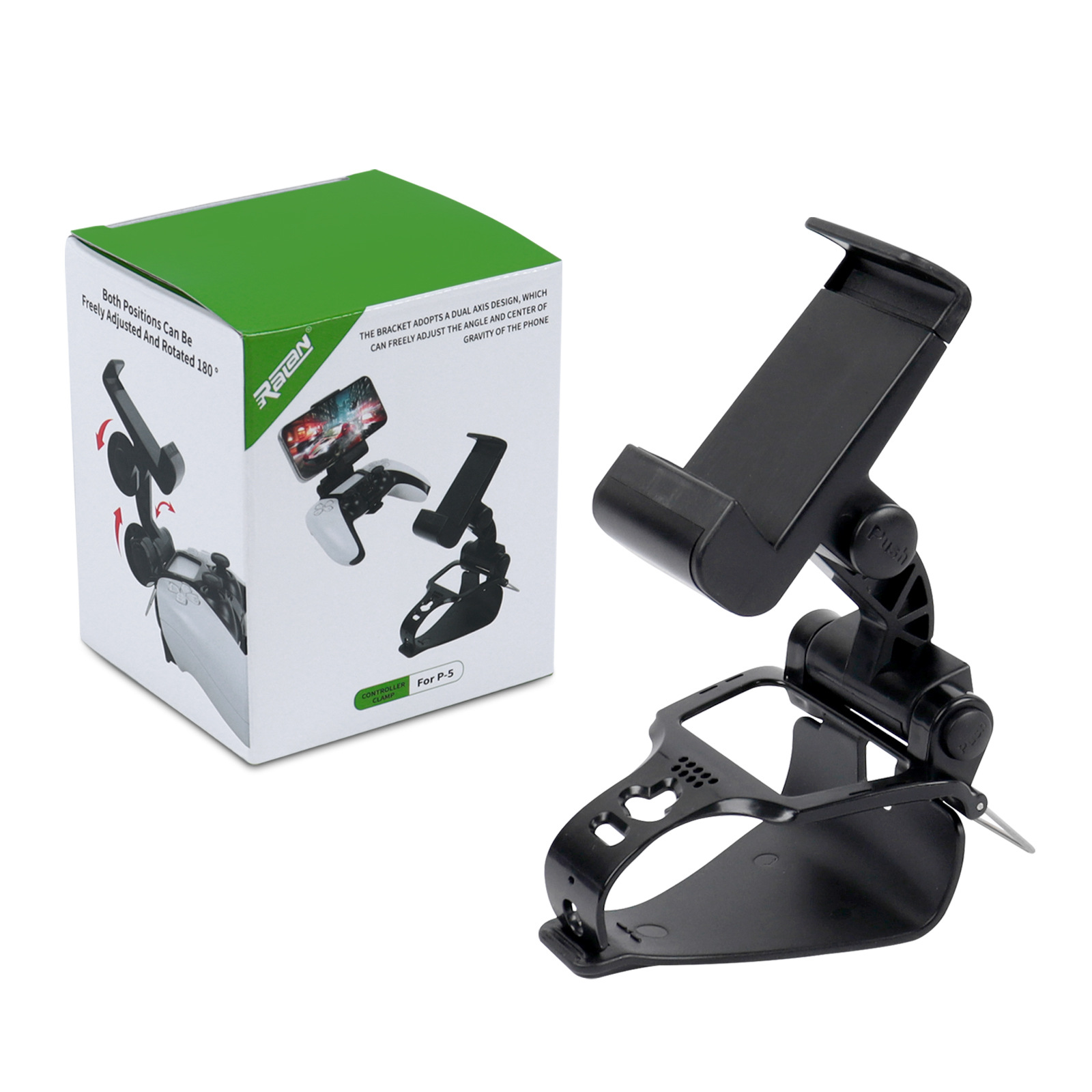 New PS5 game controller clip PS5 phone stand dual adjustable angle P5 metal retractable clip