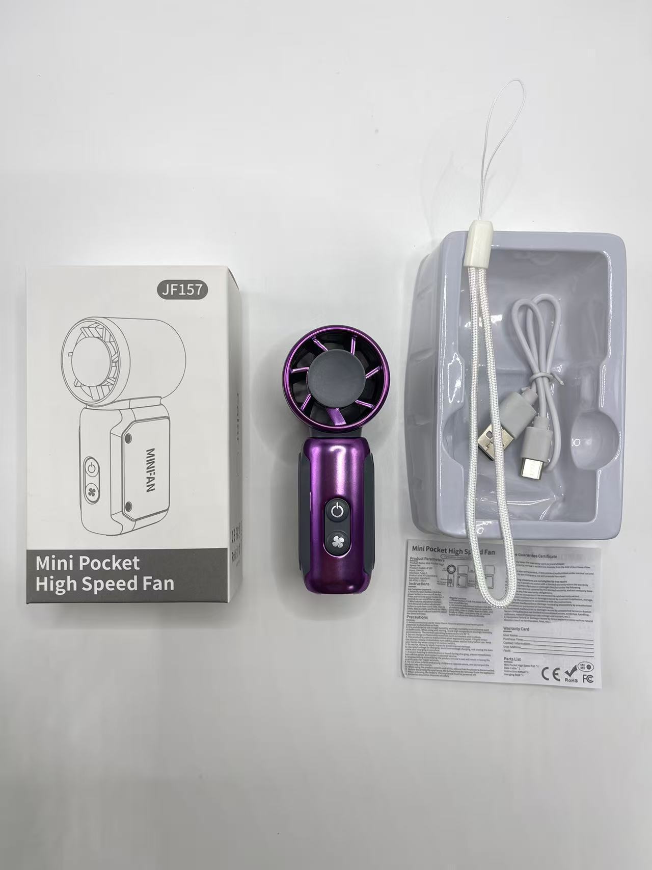 x688 high-speed mini handheld fan USB rechargeable battery life turbo violent portable outdoor small fan
