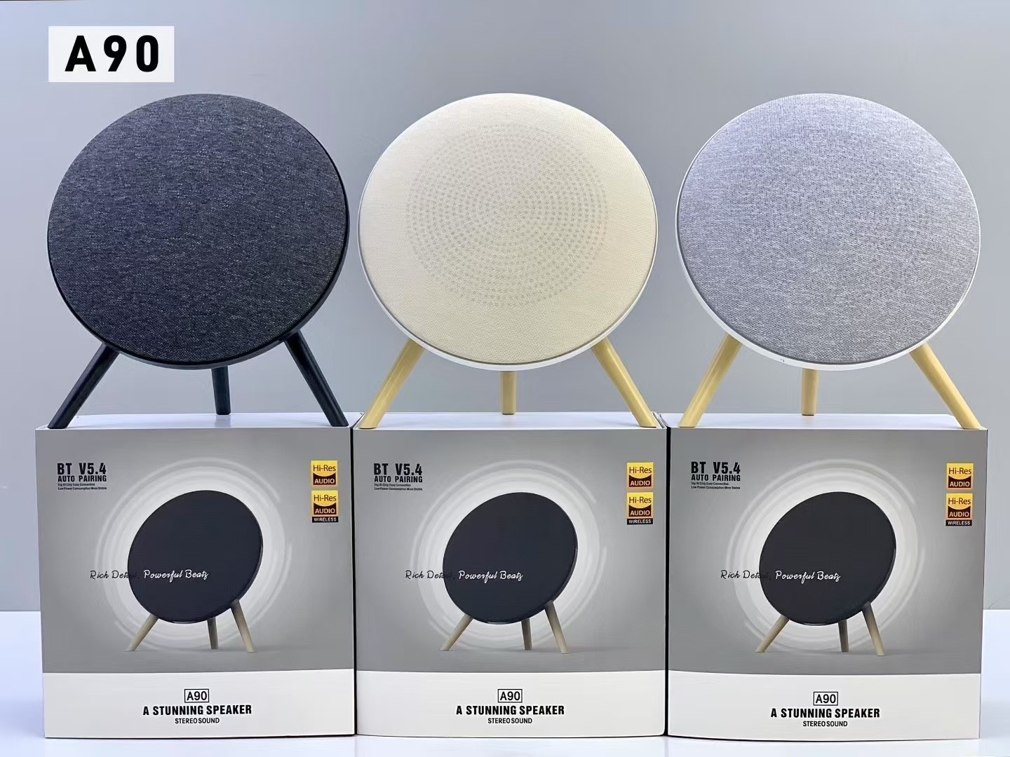 New A90 UFO Bluetooth Speaker Outdoor Portable Wireless Stand Home Desktop High Power Subwoofer