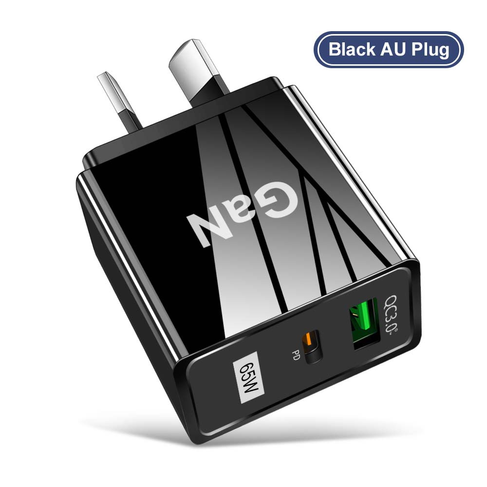 Australia Standard GaN 65W GaN PD Fast Phone Charger Laptop Adapter