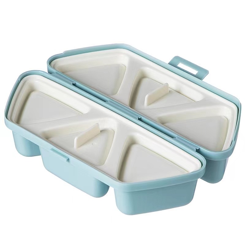 triangle rice ball mold Japanese 6-grid rice ball mold lunch box baby food bento box foldable portable