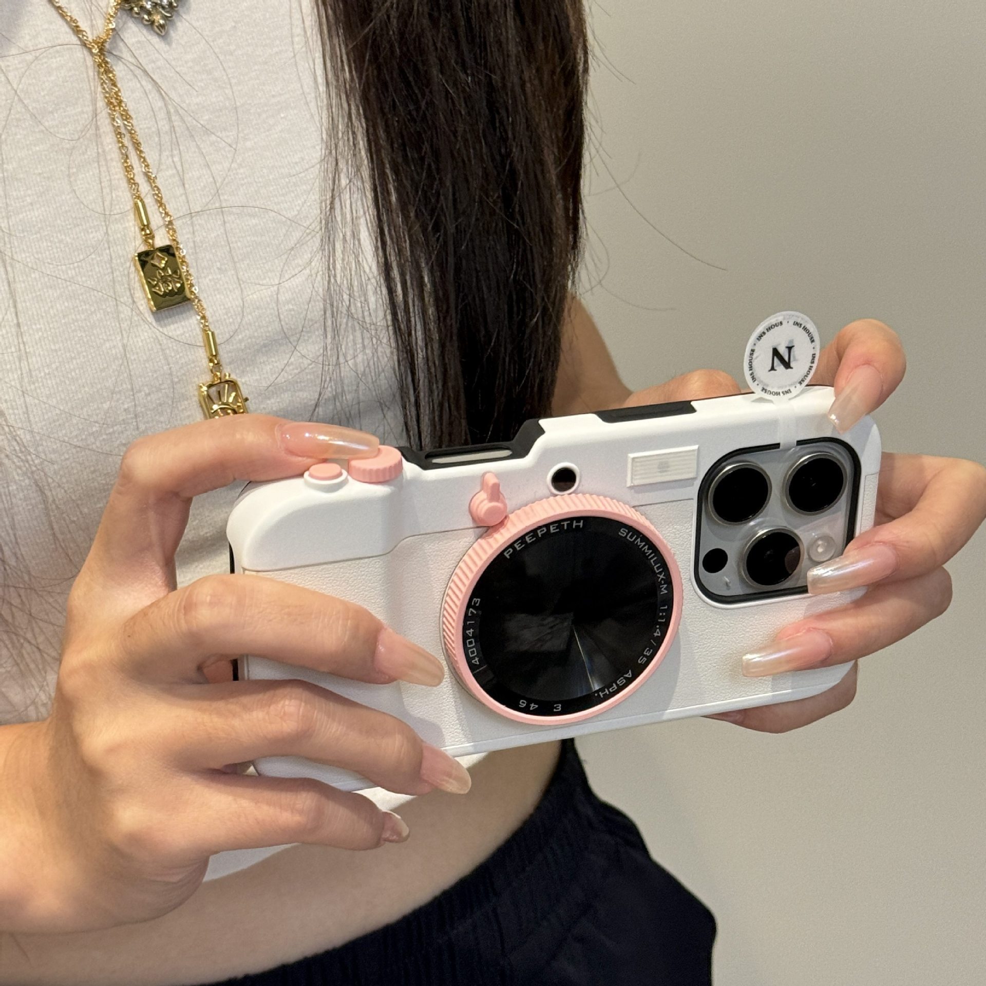 Integrated 3D Camera Case for iPhone 16 Magnetic Phone Case Apple 15 Full Coverage Hard Shell 14