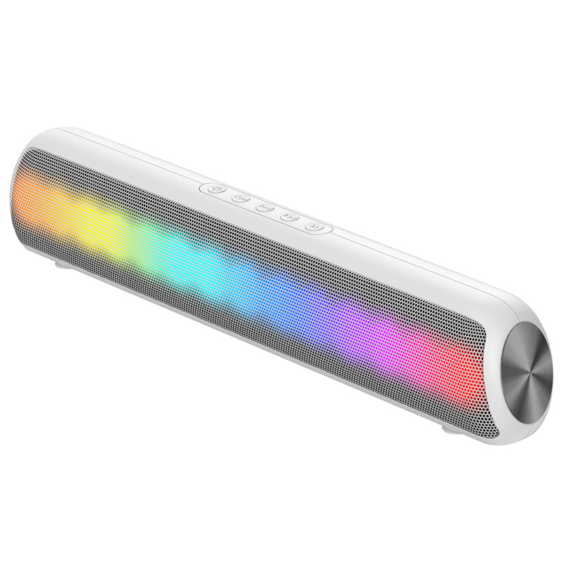 Custom cool new RGB colorful subwoofer wireless Bluetooth speaker LED color light desktop TV Bluetooth speaker
