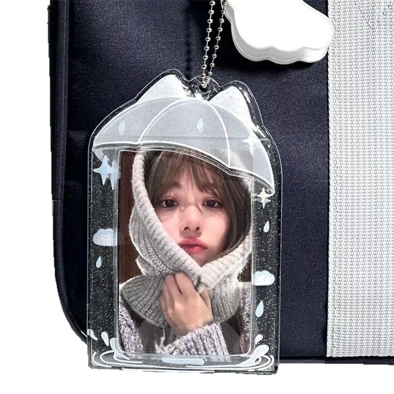Polaroid protective cover Gu Mei paper card ID card sleeve pain bag 3-inch small card jelly umbrella ID card sleeve PVC card sleeve