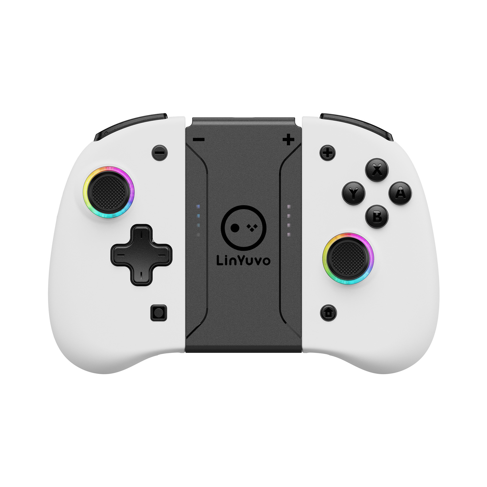 LinYuvo Lianyou switch joy con bluetooth handle colorful RGB rainbow light macro function left and right handle
