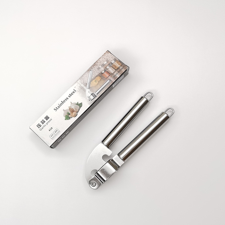 Manual Garlic Press Stainless Steel Garlic Mincer Kitchen Home Garlic Masher Garlic Peeler Garlic Squeezer Garlic Paste Peeler