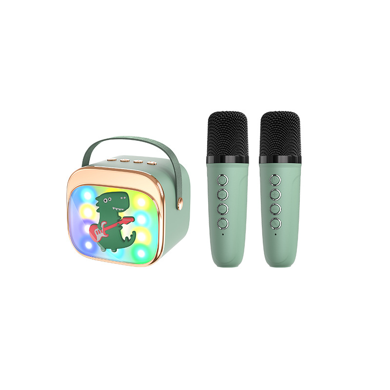 Children's K Song Bluetooth Speaker Wireless Dual Microphone Portable Mini Sound Support Customization