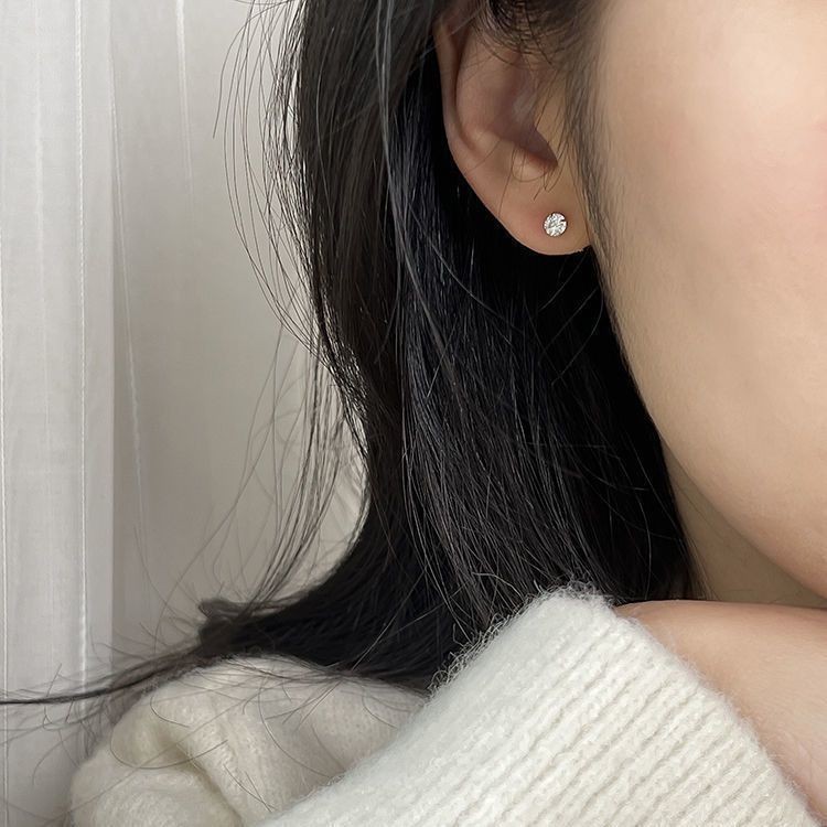 Ear studs women ear piercing simple small ear bone earrings ear accessories sleep no need to remove