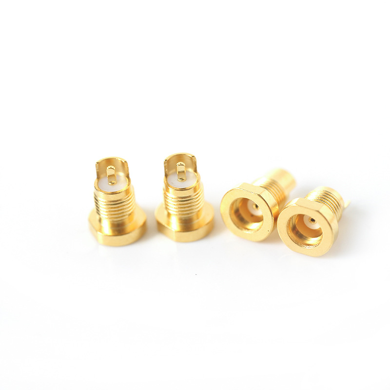 Universal Shure Pin Socket Female MMCX Pure Copper Gold-plated Built-in Thread