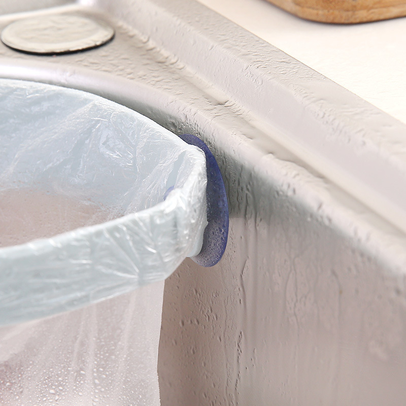sink deodorizing garbage storage hanging bag rack mesh hanging type drawstring collection bag kitchen garbage bag storage bag