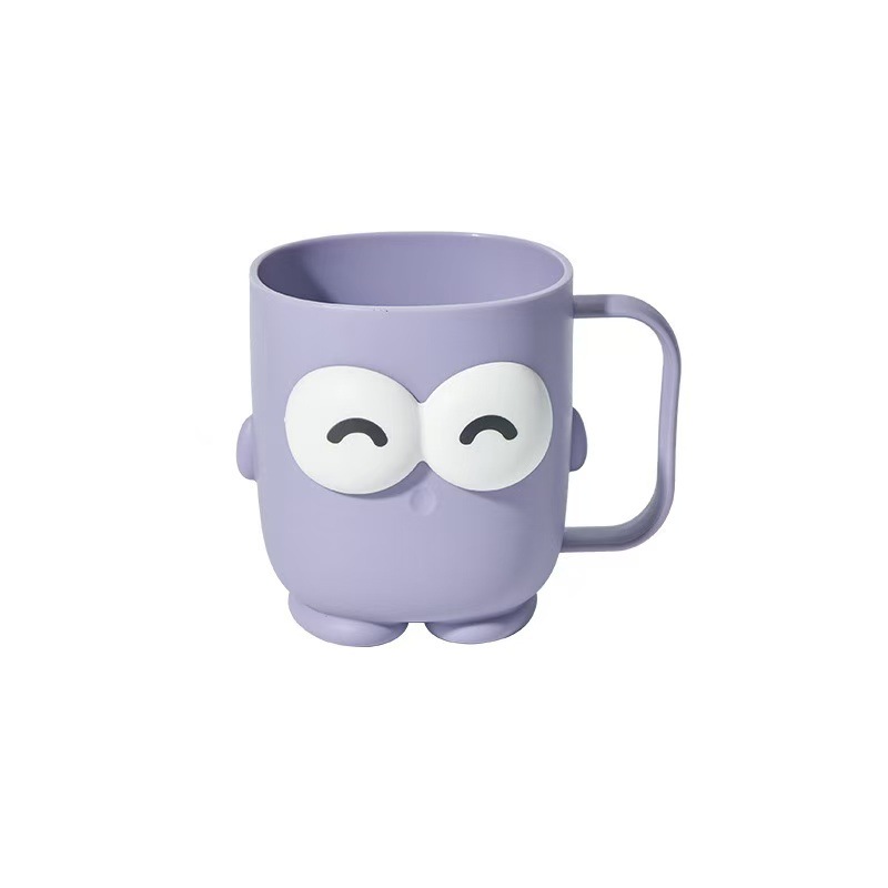 Cartoon big eye cup children's water cup household cute mug expression cup breakfast cup