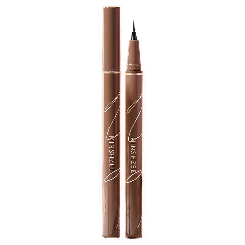 MINSHZEE Mingxi Zhi Eyeliner Pen Ultra Fine Waterproof Sweatproof Beginner Brown White