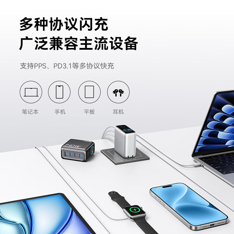 ANKER Anker 140W Charger Cable Set Smart Dual Window GaN B2697