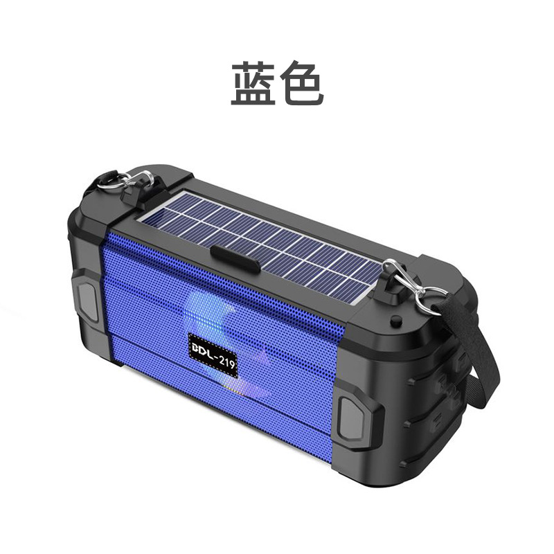 BDL-219 Bluetooth Speaker Loud Volume Outdoor Solar Radio Desktop Flashlight Wireless Speaker