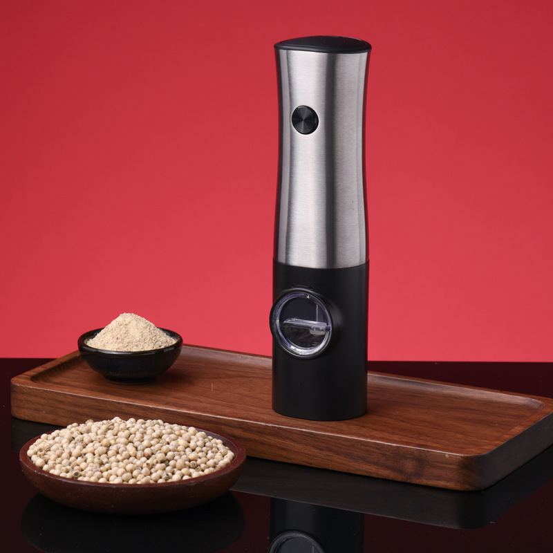 Lithium Battery Rechargeable Automatic Black Pepper Grinder Electric Mill Pepper Grinder