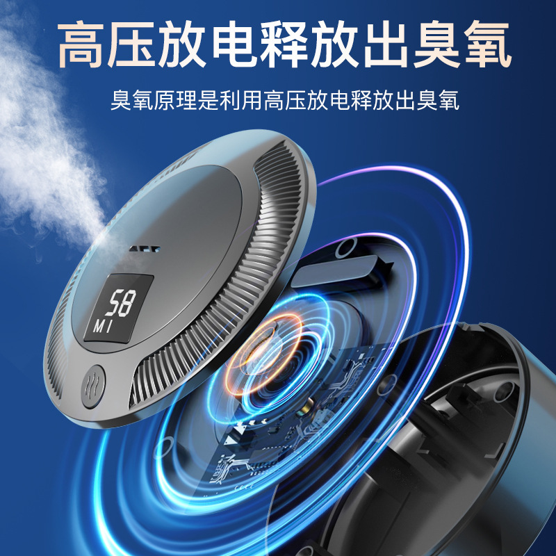 New Air Purifier Small Household Car Indoor Deodorizer Ozone Sterilization Remove Odor Formaldehyde Purifier
