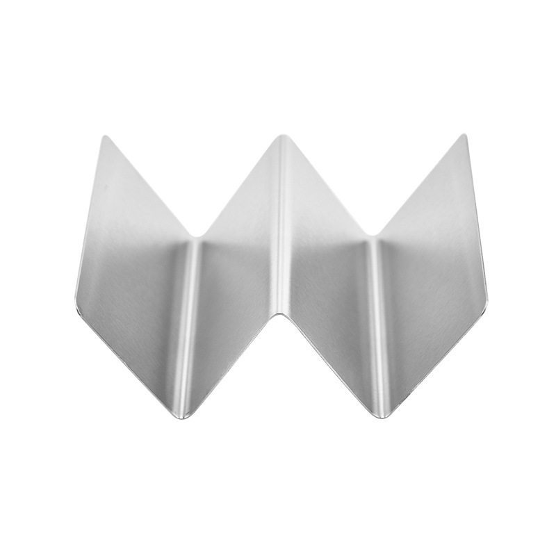 Mexican W-shaped stainless steel thin pancake rack, taco holder, chicken spring roll holder, taco holder