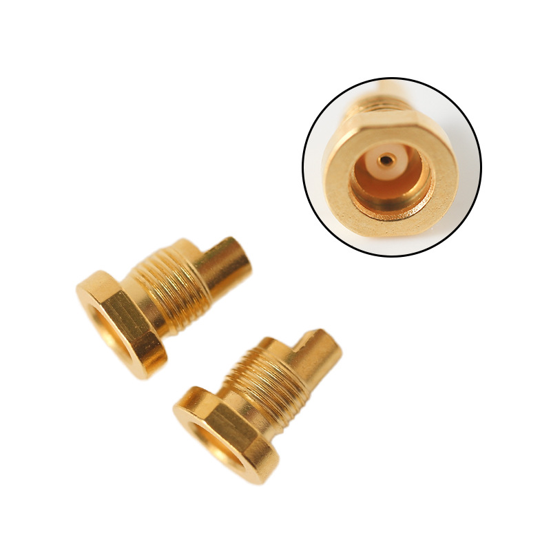 Universal Shure Pin Socket Female MMCX Pure Copper Gold-plated Built-in Thread