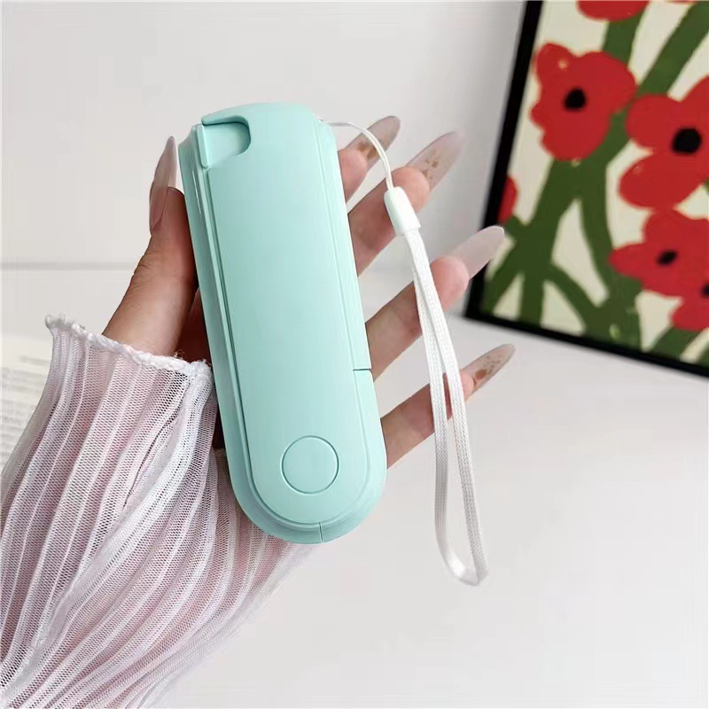 Pocket Mini Silent Charging Small Electric Fan Portable Outdoor Handheld Fan Gift