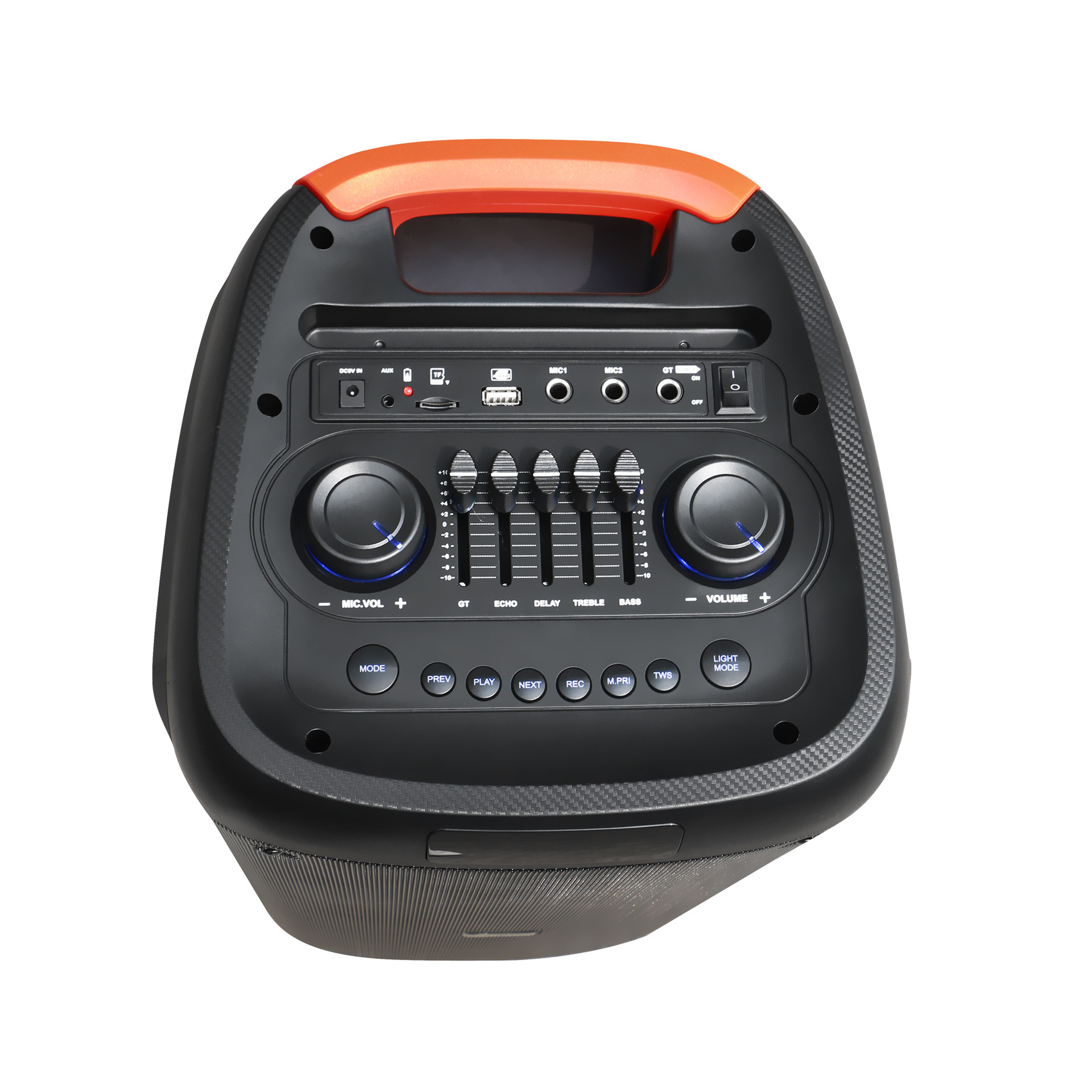 High Power 60W Square Dance Speaker Dual Horn Pull Rod Bluetooth Speaker Outdoor Loud Bass