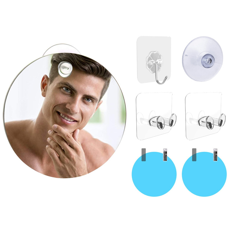 New Unbreakable Anti-Fog Mirror Travel Bathroom Shaving Mirror Anti-Fog Makeup Mirror Fogless Mirror