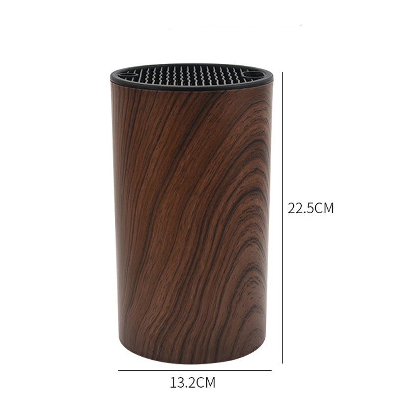 Stainless Steel Knife Block Storage Tube with Cutting Board Free Insert Knife Block Kitchen Knife Rack