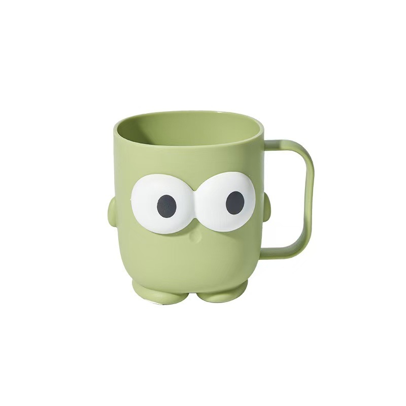 Cartoon big eye cup children's water cup household cute mug expression cup breakfast cup
