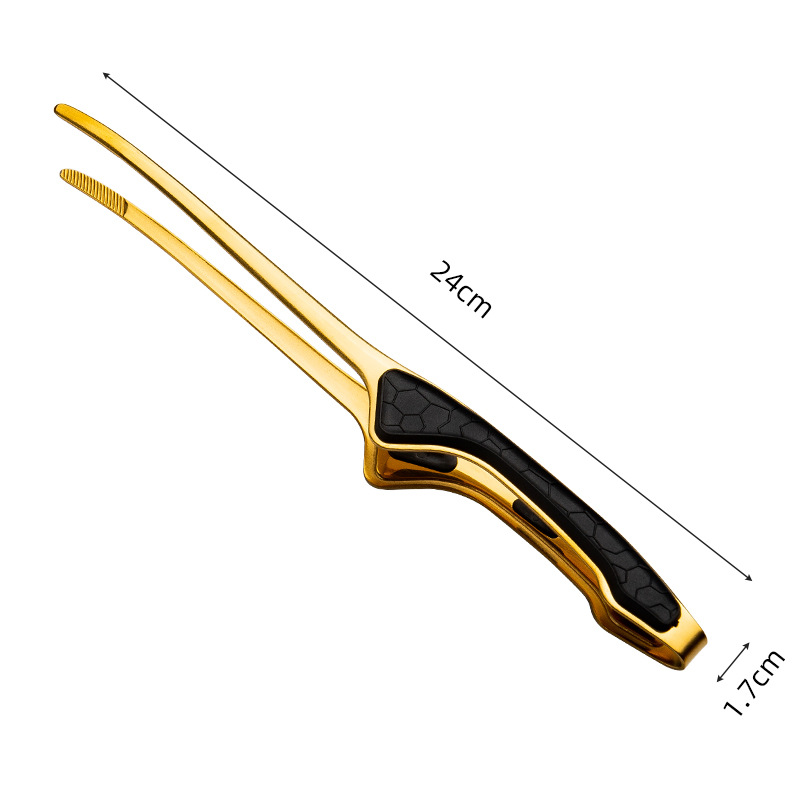 430 stainless steel barbecue clip, anti-scald, anti-slip, bright food clip, steak clip, buffet clip
