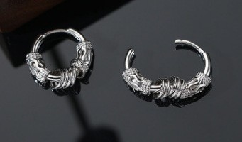 Earrings for men, men's earrings simple circle ear buckle season