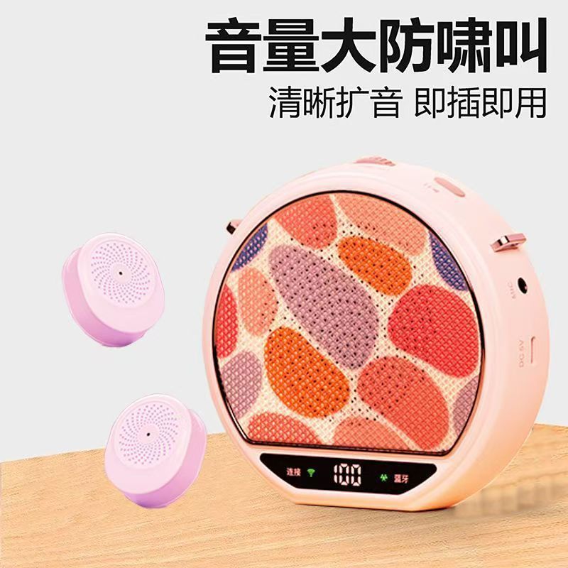 New Little Bee Amplifier for Teachers, Lecturers, with Wireless Magnetic Clip-on Lapel Microphone