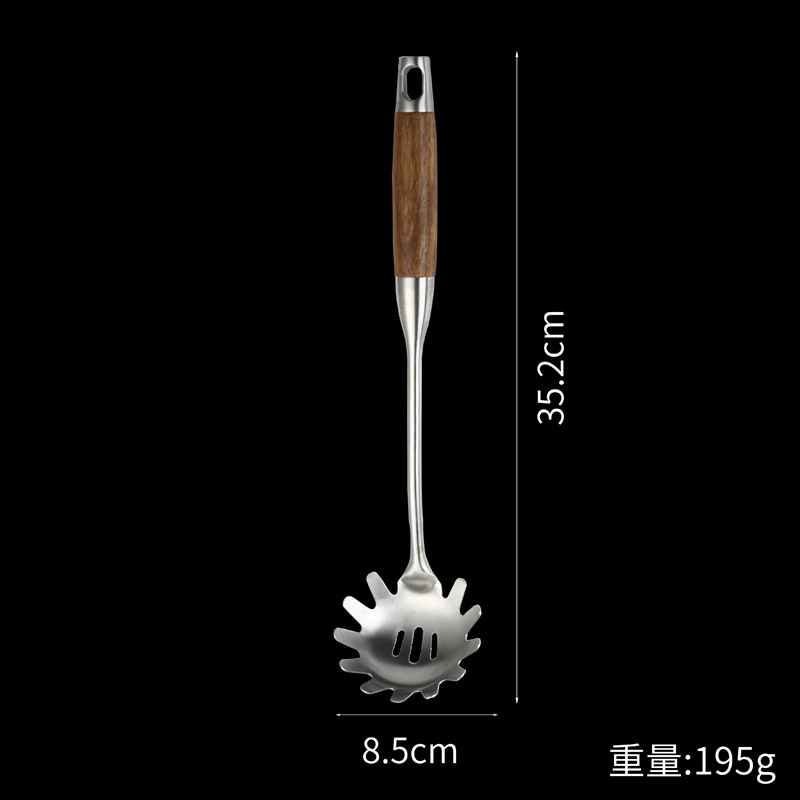 304 rosewood stainless steel spatula spoon kitchen frying spatula household frying spatula slotted spatula