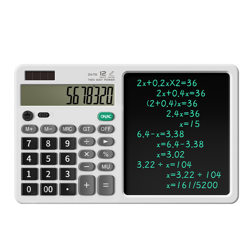 Calculator LCD Writing Board Dual Power Supply Business Gift Teacher's Day Gift Office Computer Memo