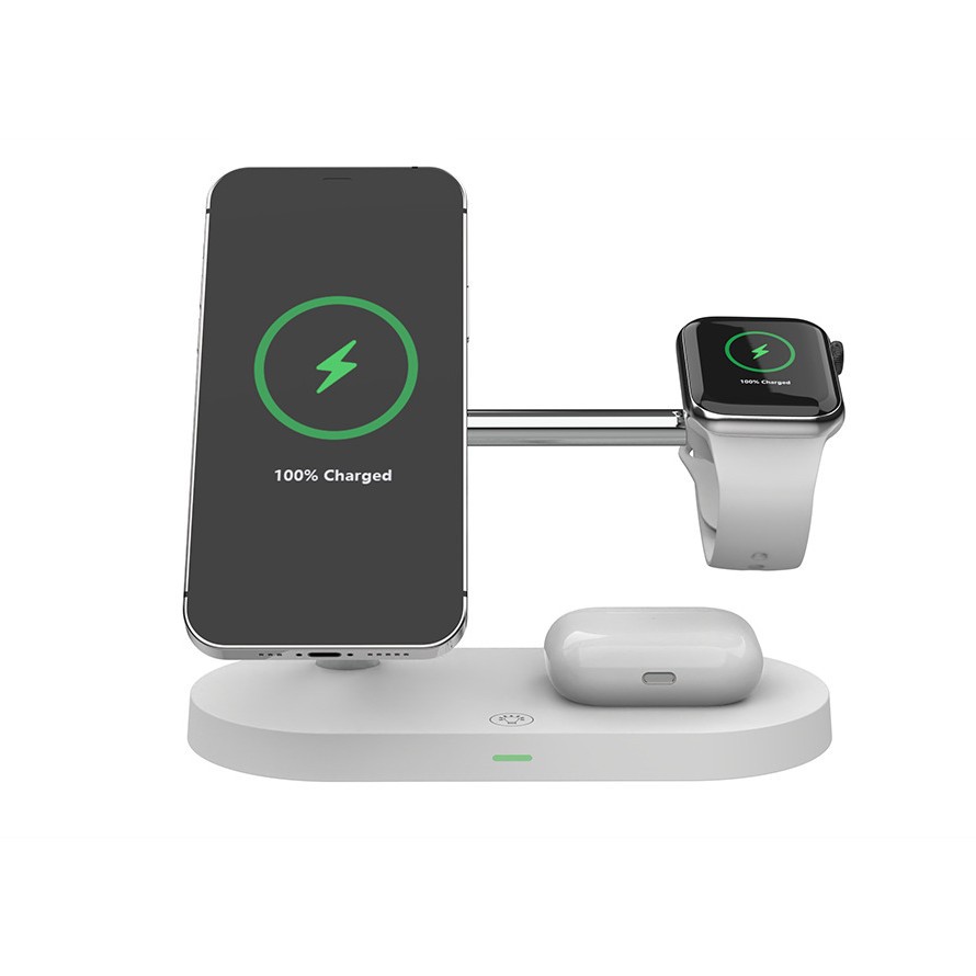 New magnetic 3-in-1 15W smart charging stand compatible Apple phone earphone fast charging