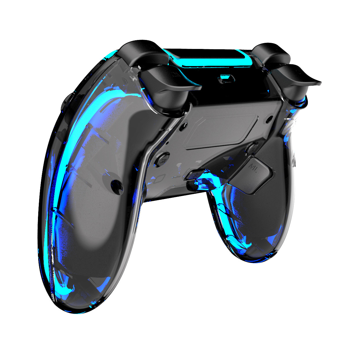 Applicable to PS5 game console Bluetooth wireless handle with RGB light programming back button computer PC Android game handle