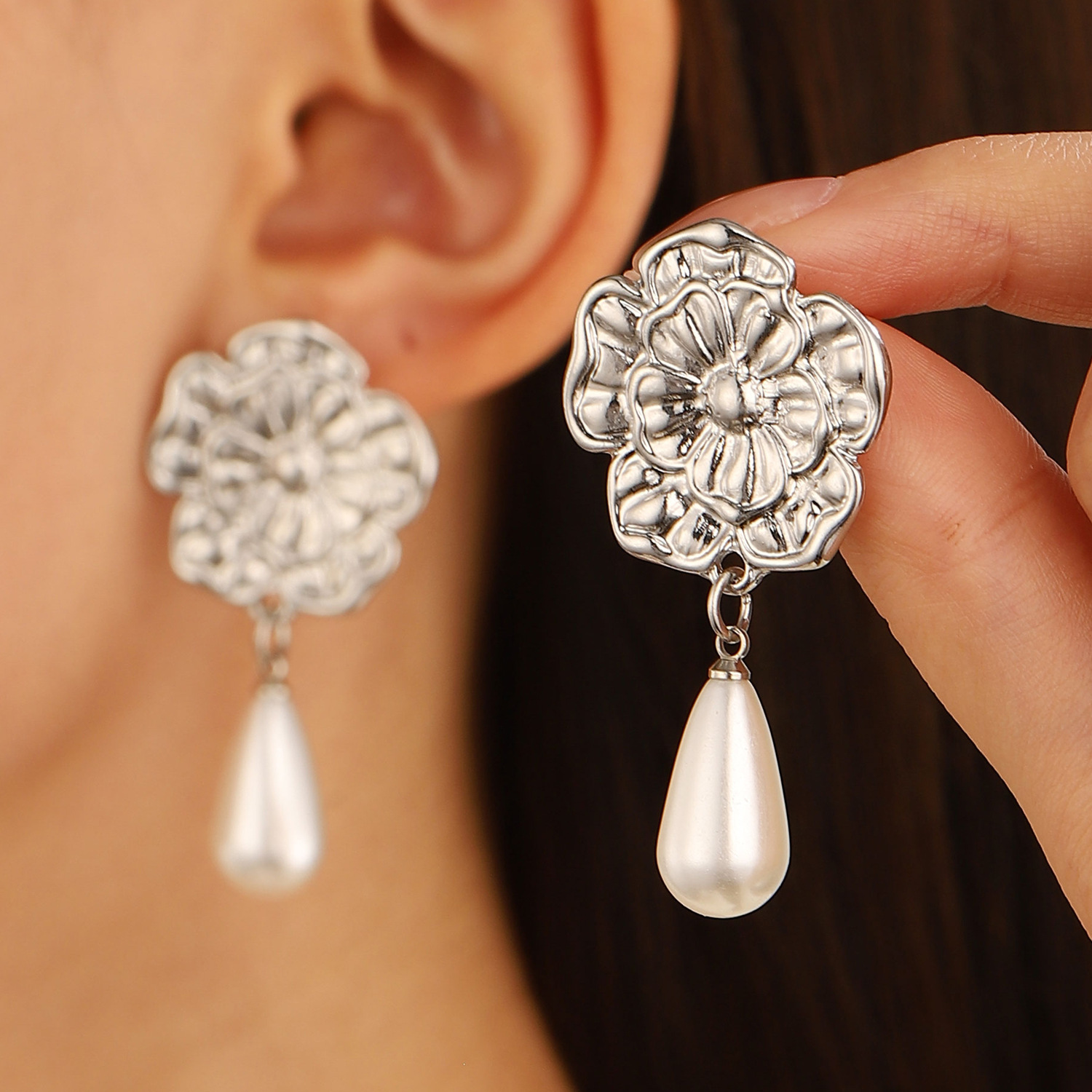 Earrings Smooth Surface Ear Stud Ear Cuff Simple Earrings