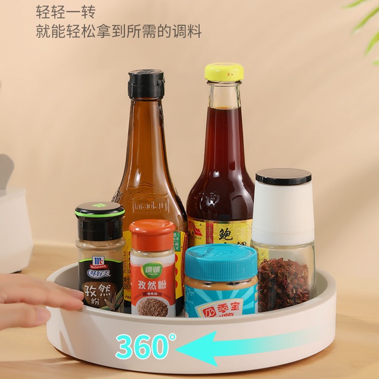 Rotating seasoning rack, kitchen countertop multifunctional soy sauce bottle, seasoning storage, household supplies