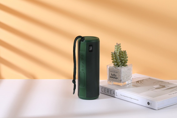 Cylindrical Iron Mesh Metal Texture Flashlight Bluetooth Dual Horn Speaker Outdoor Portable TG635