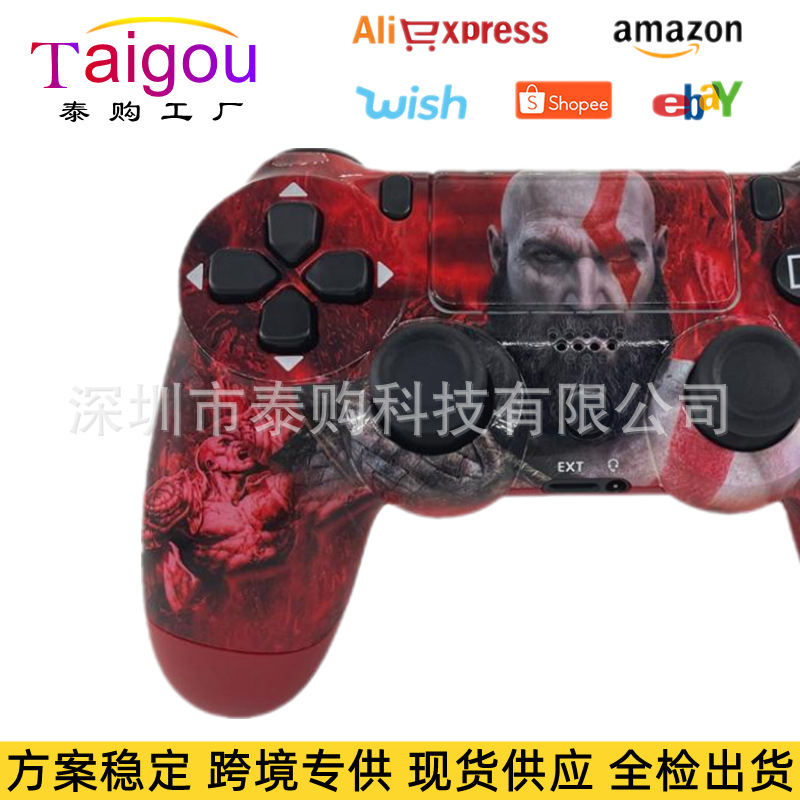 New p4 game controller scheme stable S4 controller Bluetooth 5.0 wireless vibration controller