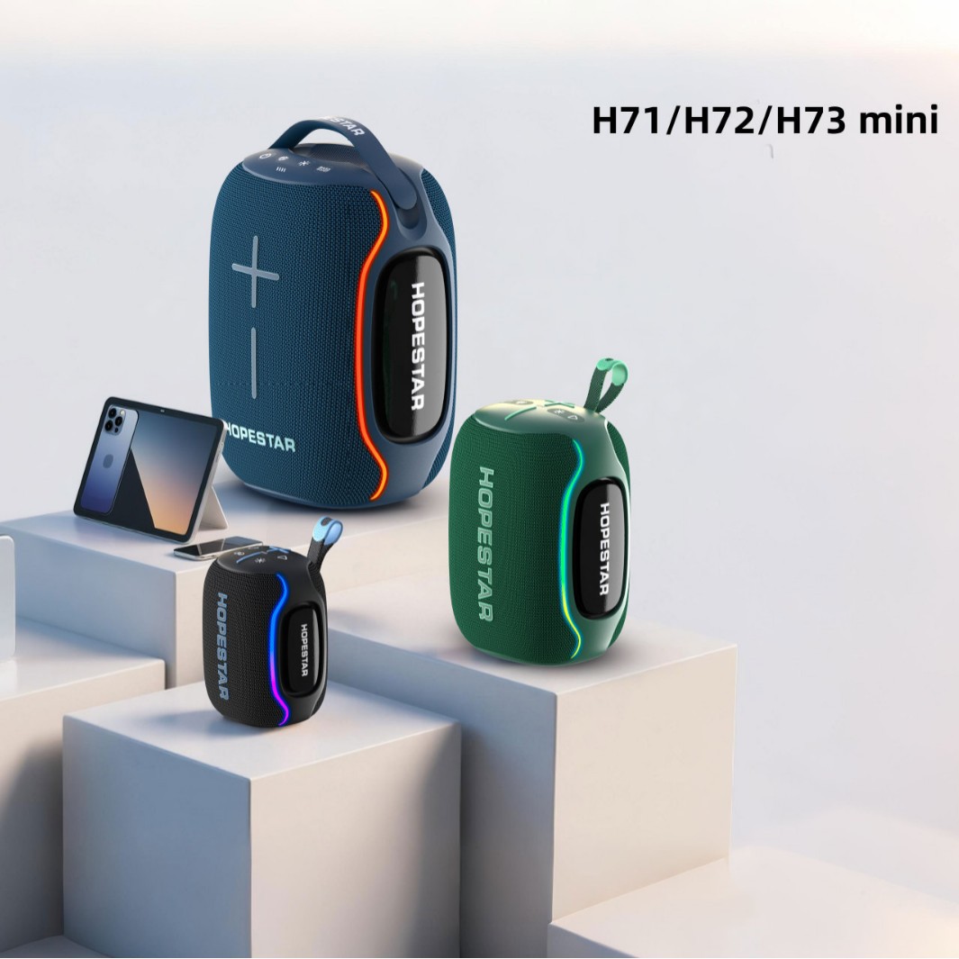 Huada H71 Bluetooth audio subwoofer HIFI high sound quality outdoor手提 speaker card portable 120W gift