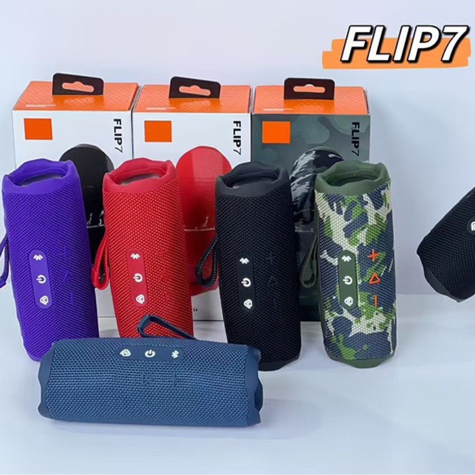 Top FLIP7 Bluetooth Speaker Track Speaker Kaleidoscope 7th Gen Speaker Heavy Bass Outdoor Speaker