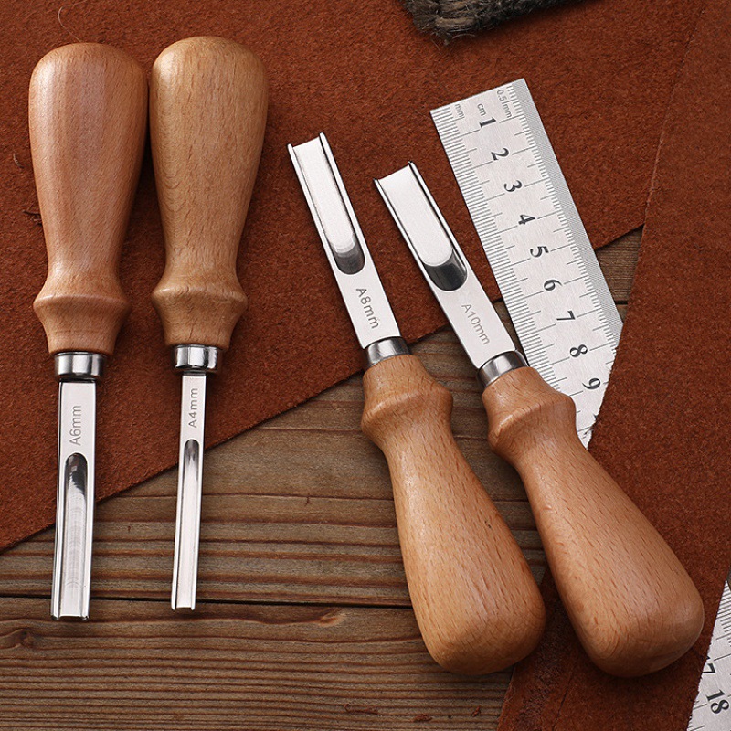 New leather tool cowhide edge trimmer DIY handmade leather craft wide mouth edge scraper trimming knife