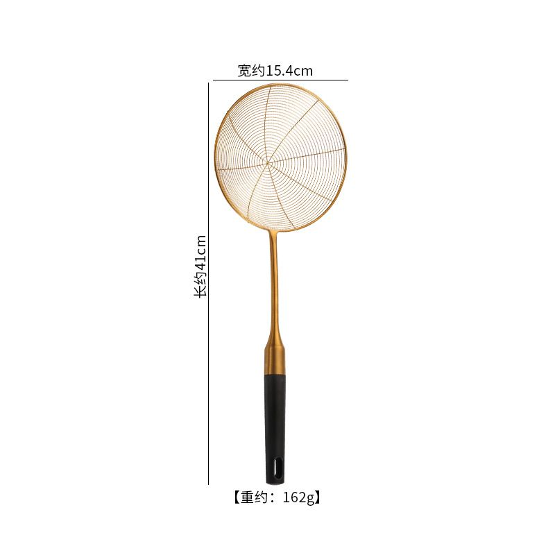 New 201 stainless steel wire strainer black bakelite handle slotted spoon stainless steel large noodle strainer filter spoon household kitchen strainer