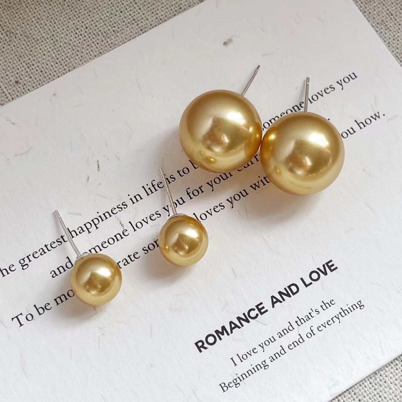 fever pearl stud earrings for women S999 925 silver earrings ear accessories